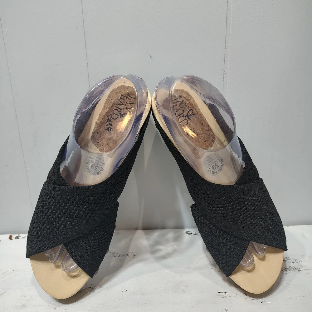 Jax & Bard‎ Libby Hill Black Leather Sandals Size 39 (8-8.5)